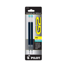 Pilot G2 Gel Ink Pen Penfyllning Finpunkt 0,7 mm turkos blck 2 Pack