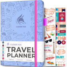 Clever Fox Reisetagebuch  Urlaubs- und Reise-Organizer mit Budgetplan, Packliste, Reisekosten-Tracker, A5 (Immergrn)