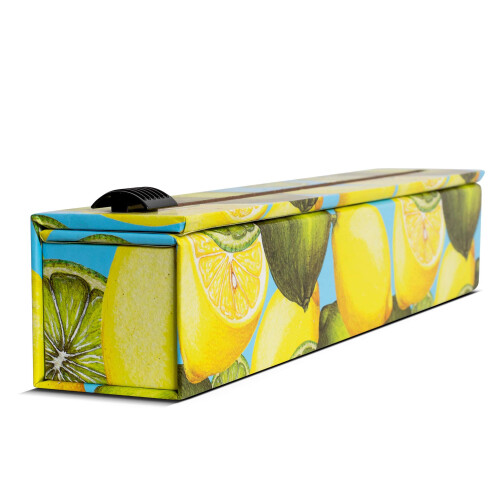 ChicWrap Lemon Refillable Foil Dispenser - Includes 12""""x 30' Roll of 2