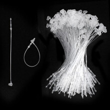 2000pcs 3inch plastfstare Hang Tag Snap Lock Pin Security Loop Clothing Prislappar Stifter Ltt att knyta till butik (3inch)