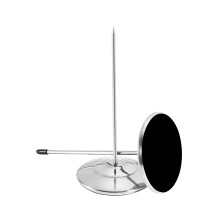 2PCS Bill Fork Bonhouder Spike Roestvrij Staal Zilver Restaurant Bonhouder Papieren Memohouder Cheque Spindel