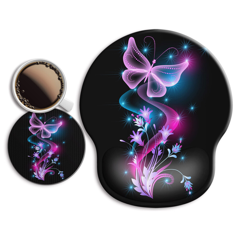 Ergonomic Mouse Pad With Wrist Support Rest [ 20% Larger] Mousepad Gel 712288958903