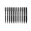 Sharpie Μαρκαδόροι Sharpie Brush Tip, Λεπτοί, Μαύροι, Δώδεκα (2011280) 1