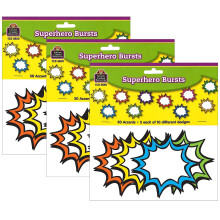 Superhero Burst Accents 30 pro Packung, 3 Packungen