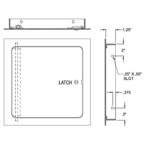 Acudor UF-5000 Καθολική Πόρτα Πρόσβασης 8 x 12, Λευκή 2