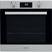 Indesit IFW 6340 IX UK oven 66 L Black, Stainless steel