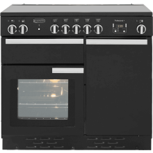 Rangemaster Professional Plus PROP100EIGB/C 100cm Electric Range Cooker with Induction Hob – Black – A/A Rated