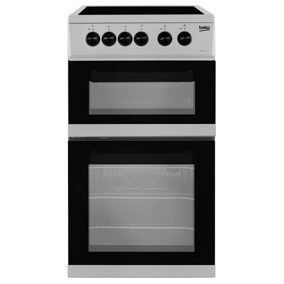 Beko KDC5422AS 50cm Twin Cavity Electric Cooker