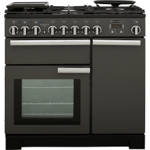 Rangemaster Professional Deluxe PDL90DFFSL/C 90cm Dual Fuel Range Cooker – Slate – A/A Rated
