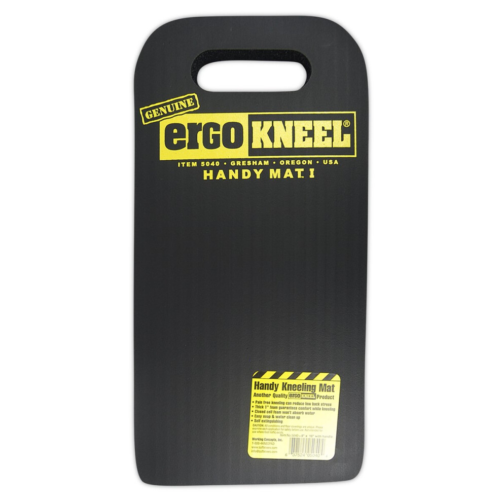 Concetti Di Lavoro 5040 Ergokneel Di Schiuma Tasca Inginocchiatoio Con Manico, Kneel Tappetino 20,3 X 40,6 Cm, Nero-image