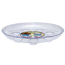 CWP DS-1000 paksupohjainen jalallinen matons      st   lautanen, halkaisija 25 cm, kirkas valkoinen
