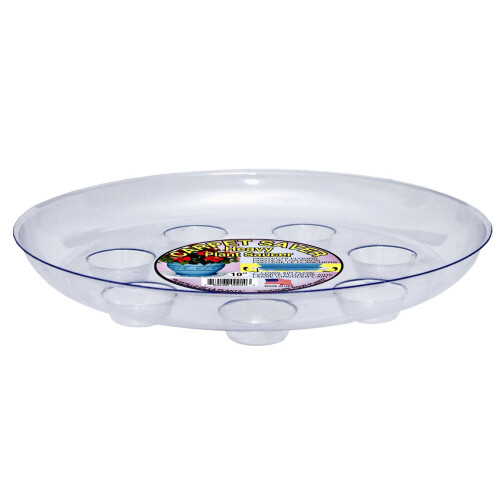 CWP DS-1000 Πλαστικός Δίσκος Καρpet Saver με Πόδια, 10 Ίντσες, Διαφανής, Λευκός