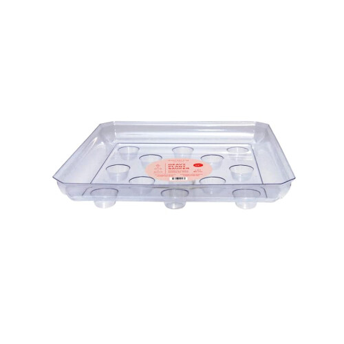 CWP SQDS-1200 Υποστηρικτής Χαλιών Τετράγωνος, 12 x 12 ίντσες, Διαφανής