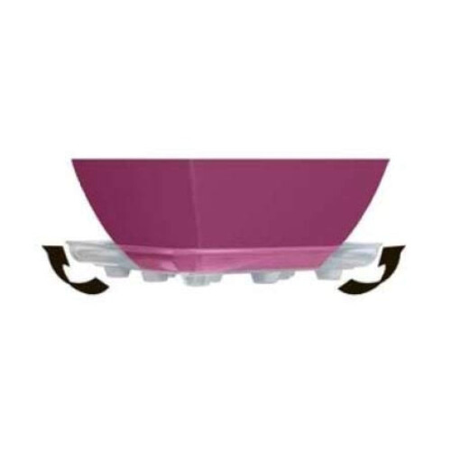 CWP SQDS-1200 Υποστηρικτής Χαλιών Τετράγωνος, 12 x 12 ίντσες, Διαφανής 2