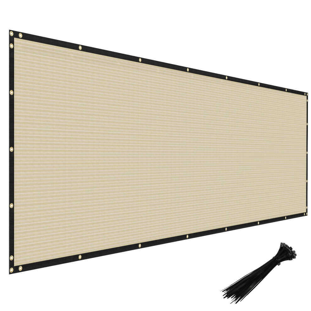 Brise-vue Windscreen4less 6 x 69 en tissu maillé résistant pour terrasse, jardin, cour, piscine