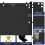 Windscreen4less 4' x 15' Οθόνη Ιδιωτικότητας Πλέγμα Σκίασης με Χρυσές Μάσκες 5