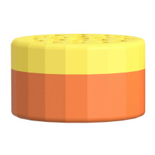 (L, Orange Yellow) Spiral Ikebana Stem Holder DIY Flower Arrangement Holder Waterproof Design Reusable Versatile Silicone Spiral DIY Bouquet Twister Jikaix