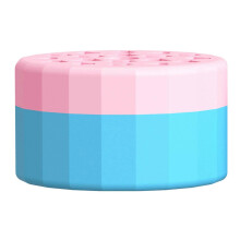 (L, Pink Blue) Spiral Ikebana Stem Holder DIY Flower Arrangement Holder Waterproof Design Reusable Versatile Silicone Spiral DIY Bouquet Twister Jikaix