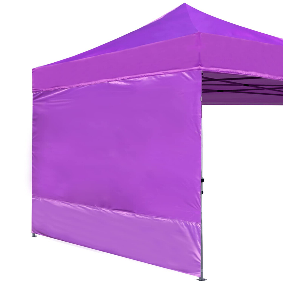 ABCCANOPY Instant Canopy SunWall 10x10 FT, 1 Pack Sidewall Only, No Frame and Top, Purple