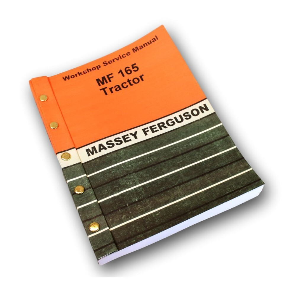 Massey Ferguson Mf 165 Tractor Service Manual Technical Repair Shop Wo 752589908047
