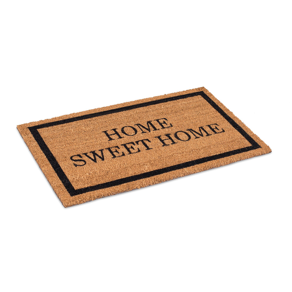 Paillasson en fibre de coco BIRDROCK HOME Home Sweet Home - 18 x 30 pouces - Largeur standard
