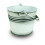 Roberto Cavalli Planter com al   a de metal em faixas de 6 polegadas brancas r   sticas. 1