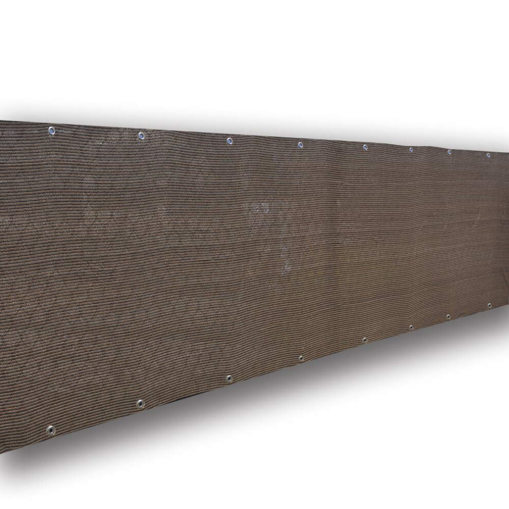 Alion Home    l   gant brise-vue en maille pour terrasse, balcon, cl   ture, piscine, porche, balustrade (1,22 m x 4,92 m, brun moka)