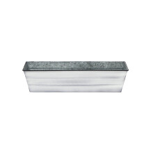 Achla Designs Galvanized Window Flower Box PlanterCape Cod WhiteSmall 22 L x 6 W x 5 H