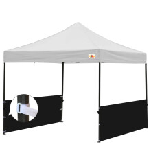 ABCCANOPY Halve vegger til pop-up canopy-telt - 2-pack, svart