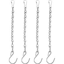 Corrente Suspensa Outus para Alimentadores de Pássaros, 4 Peças (24 cm, Prata)