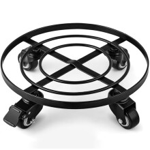 AMAGABELI GARDEN & HOME 12"" Metall-Pflanzenstnder, robuster Pflanzenstnder mit Rdern, schmiedeeiserner Topfbremse, Blumentopfregal, Rollen, Transp