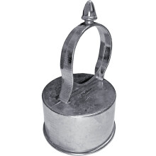 Tapa de lazo para cerca de alambre de cadena de Jake Sales, con ojal en la parte superior. Para uso en exteriores de 2-3/8""