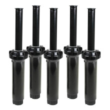 Toro 53458 5er-Pack Versenkregner der Serie 570, 4 Zoll, 15 Fu, Halbdse, Schwarz