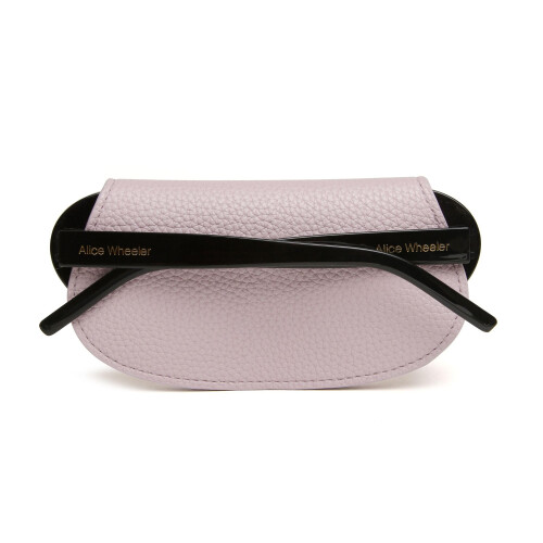 (Lavender) Eyeglasses Case -Vegan Leather 1
