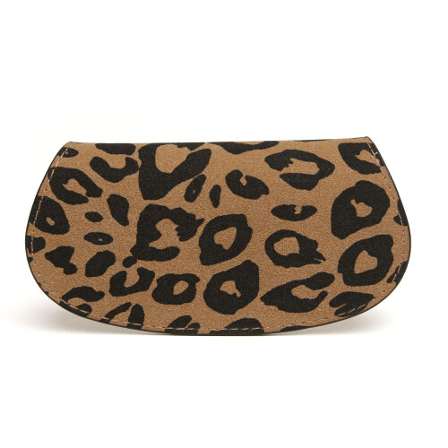 (Dark leopard) Eyeglasses Case -Vegan Leather 2