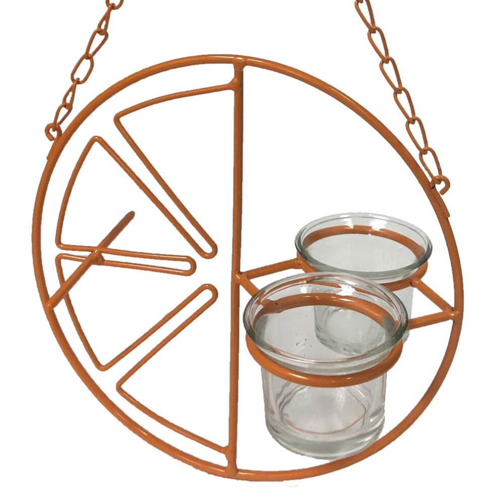 Mangeoire Pour Loriots Cl Mentines CF144 De Heath Outdoor Products, Orange-image