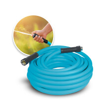 Aqua Joe Mangueira de Jardim de 50ft em Polímero Híbrido com Punhos Rotativos