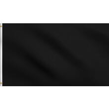 DMSE Solid Blank Flag 3X5 Ft Foot Flag UV Resistant (3x5 Nylon Black)