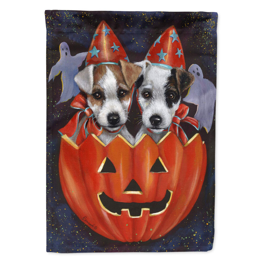 Carolines Treasures PPP3105GF Jack Russell Terrier Halloween-Gartenflagge, Briefkastenflagge, Dekorative Hofflagge, Banner F?R Den Au?Enbereich-image