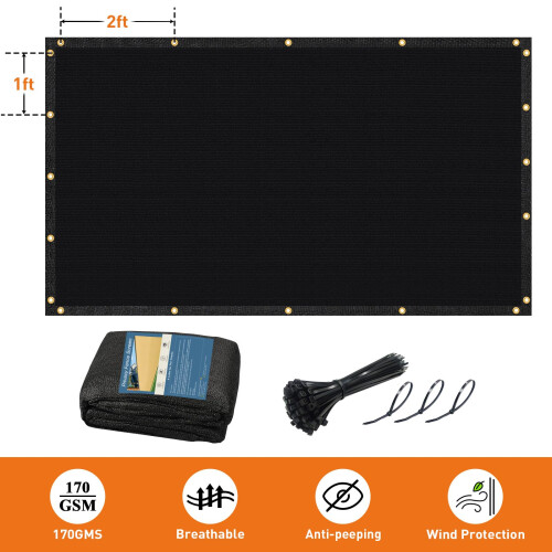 Schermo per la privacy Cisvio 6ftx50ft, resistente, 170 GSM, parabrezza e D 2