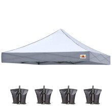 ABCCANOPY Ersatzdach f?r Pop-Up-Zelt, 10 x 10, Grau