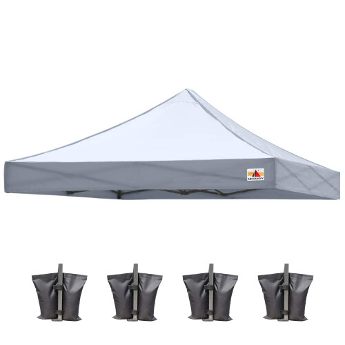 ABCCANOPY Ersatzdach f?r Pop-Up-Zelt, 10 x 10, Grau