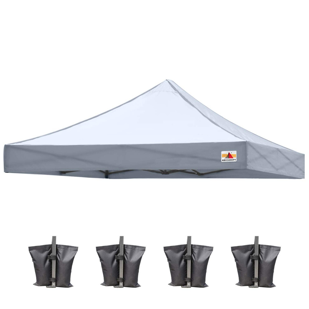 ABCCANOPY Replacement Canopy Top for Pop Up Canopy Tent 10x10  Gray