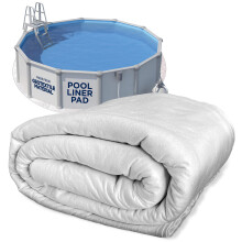 Quadratische 15-Fu-Poolfolie fr oberirdische Pools Unterpool-Polsterung fr oberirdische Pools, Pannenschutz, verlngert die Lebensdauer der Foli
