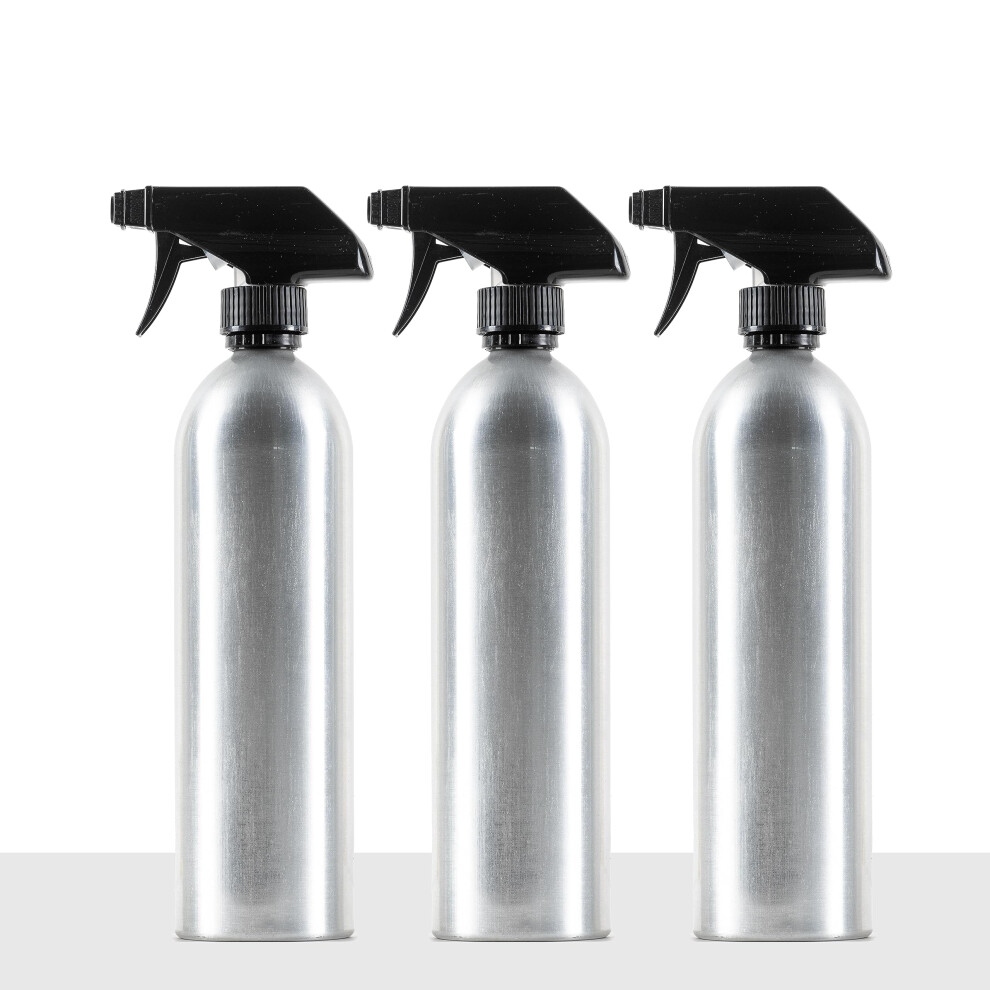 Aluminum Spray Bottles 3 Pack 20oz  Silver Metal Aluminum Refillable Spray Bottles  Cleaning Solution  Hair  Plants  Gardenin-image-OPC-PFS7Z7D-NEW