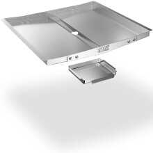 Grease Tray with Catch Pan - Adjustable Drip Pan for Gas Grill Models