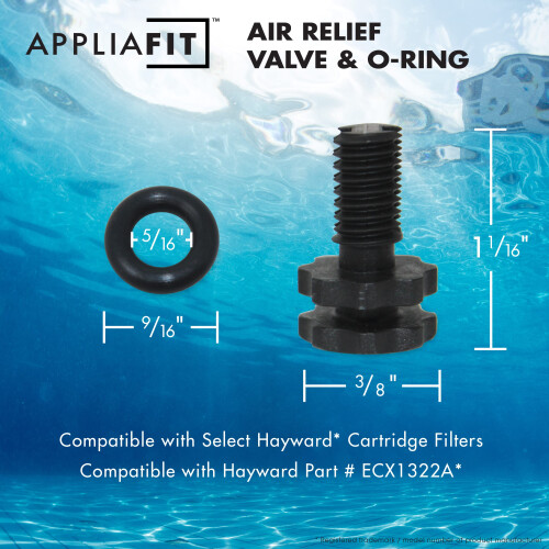 Válvula Ventiladora Direcional com O-Ring Compatível com Hayward ECX1322A (Pacote de 3) 1