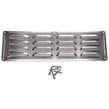Ruostumattomasta terksest valmistettu BBQ-grillin tuuletusaukko nytll - Ulkokeitti - Tulipesn tai savunpoiston kansi 15"" x 4-1/2""""