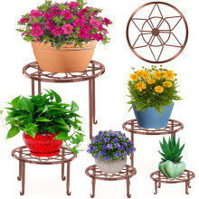 Autopromake Lot de 5 supports de plantes en mtal pour plusieurs plantes, supports de pots de fleurs robustes pour plantes d'intrieur et d'extr