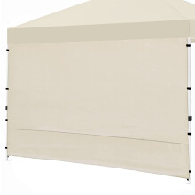 Canopy SunWall 10x10ft Pop Up Canopy Sidewall for Instant Canopy Tent Gazebos 1 Pack Sidewall Only Cream Color